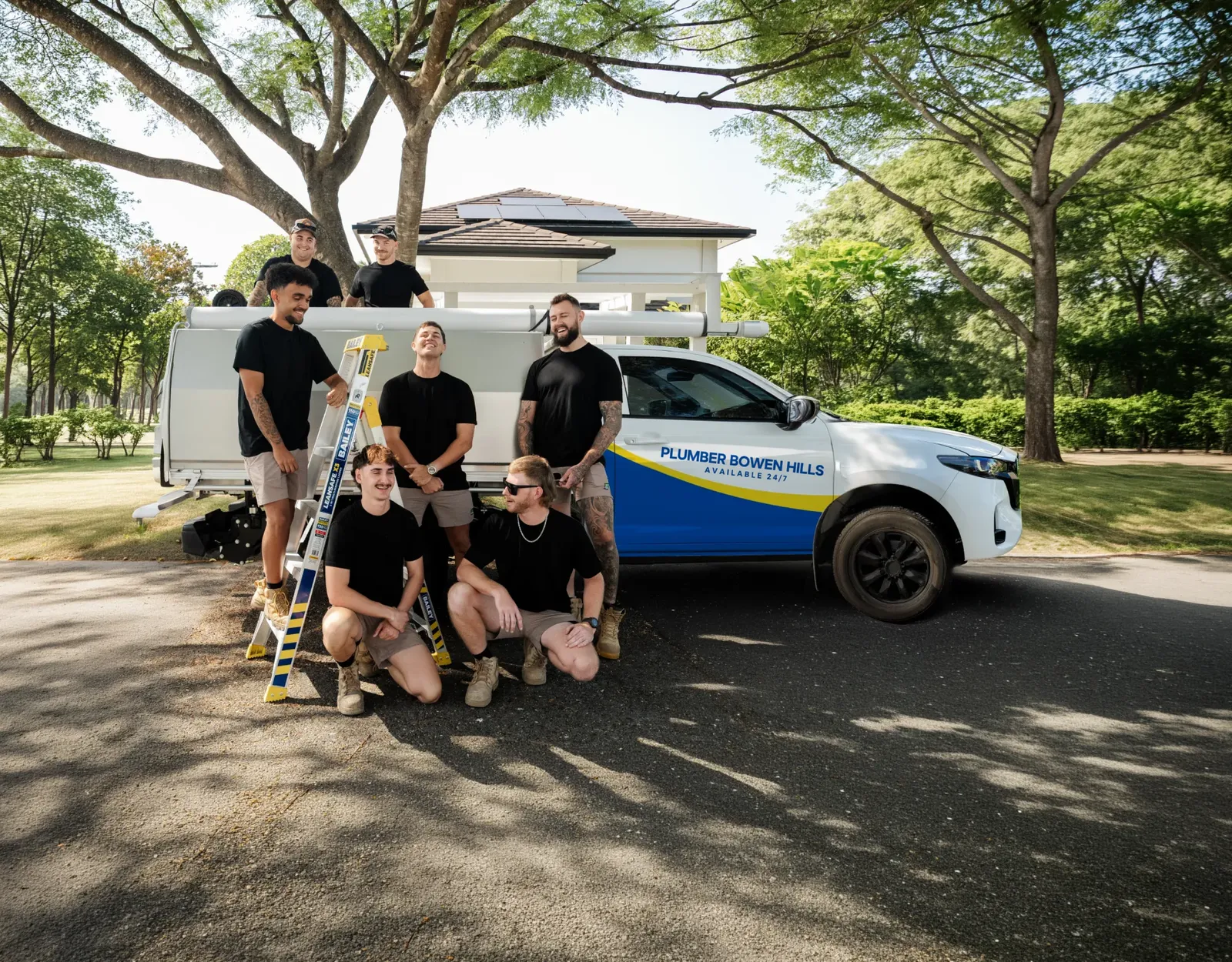 Plumber Bowen Hills team and ute