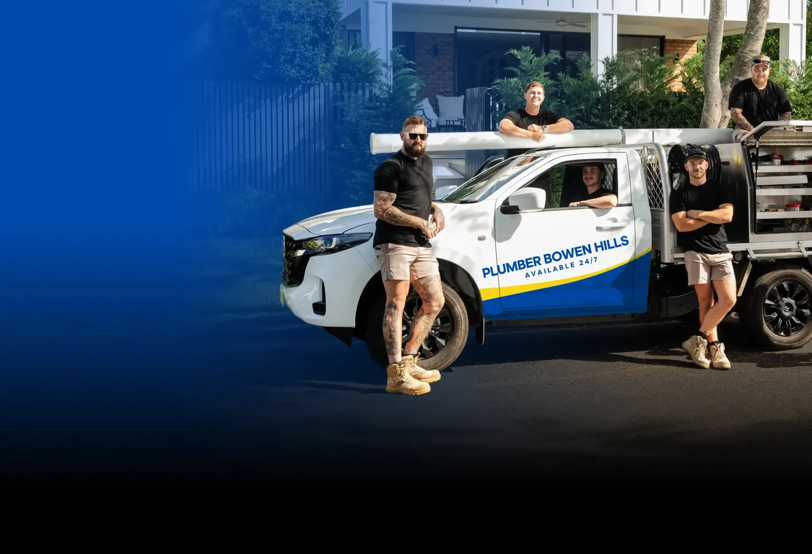 Plumber Bowen Hills team with the ute